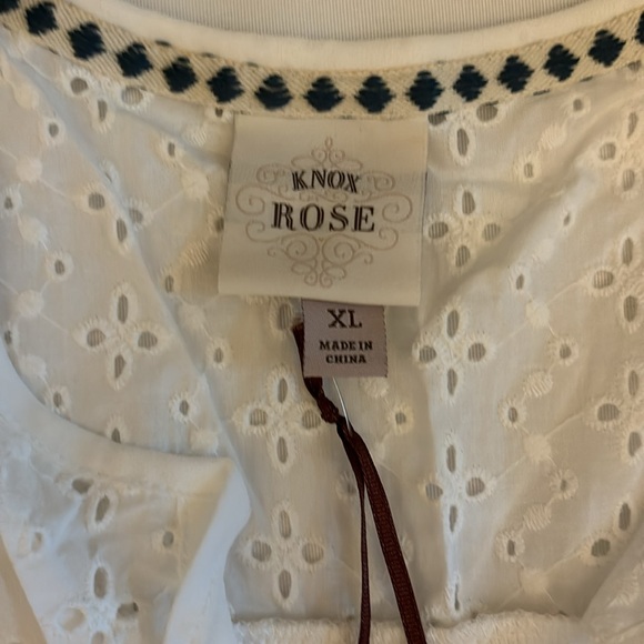 Knox Rose Tank Top White Women Size XL - Picture 2 of 5